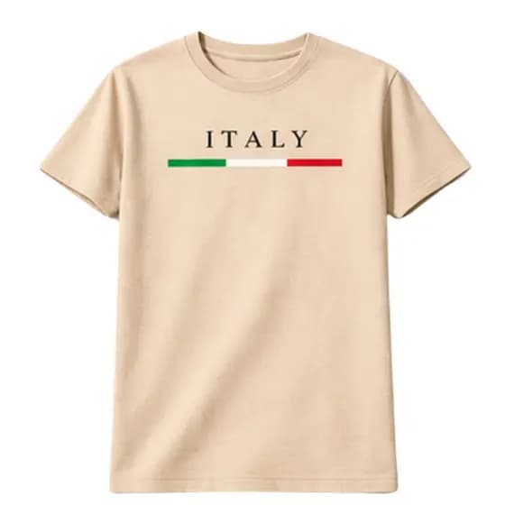 Camiseta Italy Itália Estilo Europeu Casual Unissex 100% Algodão