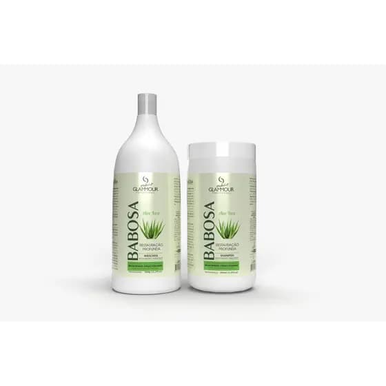 Kit Shampoo Babosa Tratamento Intensivo Máscara Nutritiva