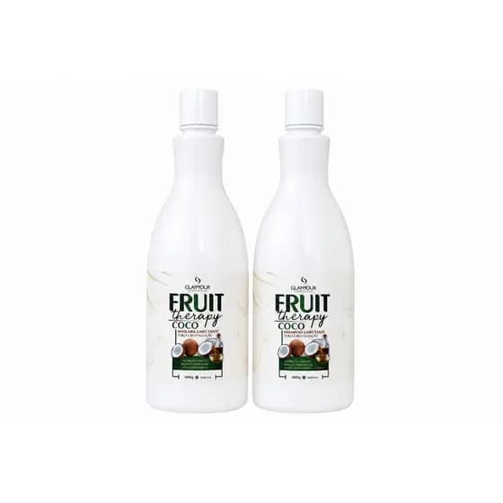 Kit Shampoo Coco Fruit Therapy Umectante Restaura Hidrata Fortalece