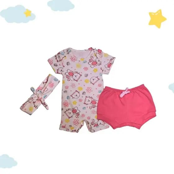 Conjunto infantil para meninas - Kit para bebê menina - roupa para bebê menina- roupa infantil menina