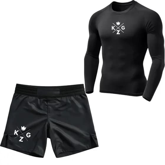 KIT MMA MUAY THAY JIU-JITSU UFC NO-GI TREINO LUTA RASH GUARD UV