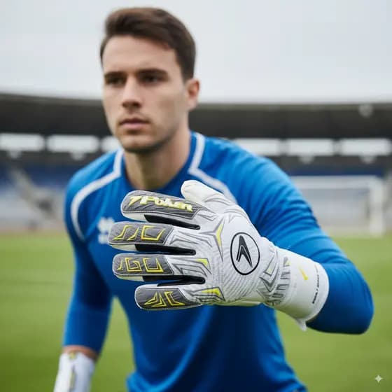 Luva de Goleiro Super Profissional Poker Bolt+