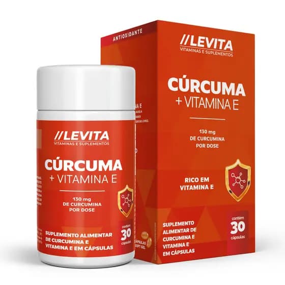 Curcuma 130mg + Vitamina E C/30 Cáps