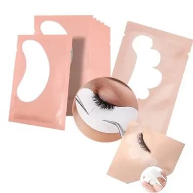 100 Unidades Pad Gel (50 Pares) Protetor Palpebra Alongamento Extensão de Cílios Meia Lua/Nuvem