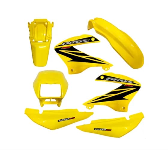 Kit Carenagem Nxr 150 Bros 2008 Es Esd Amarela