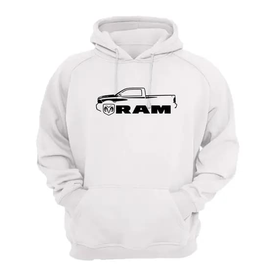 Blusa Moletom Flanelada Estampa Ram Com Bolso e Capuz Alta Qualidade