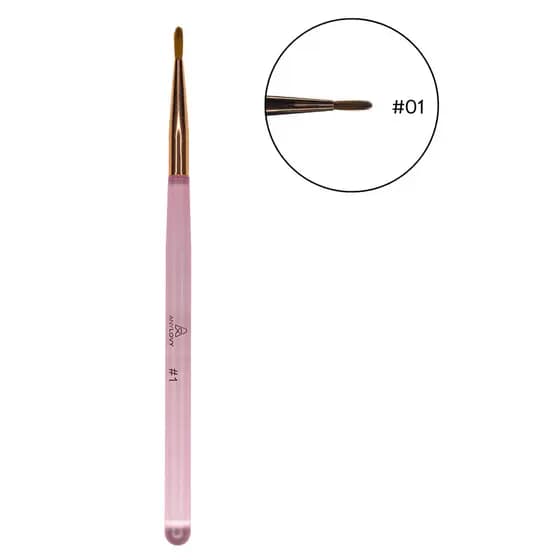 Pincel Unhas Anylovy #1 Para Aplicação em Molde Decoração e Finalização Manicure