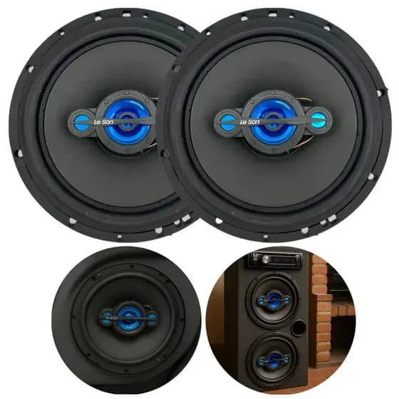 Par Alto Falante 6 Polegadas Quadriaxial Leson Ls6 200W Auto