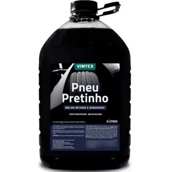 Pneu pretinho brilho molhado vonixx 5L conserva e da brilho aos pneus e rodas de veiculos em geral