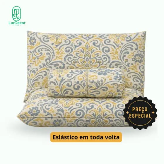 Jogo de Lençol Queen 3 Peças Microfibra - ESTAMPAS SORTIDAS