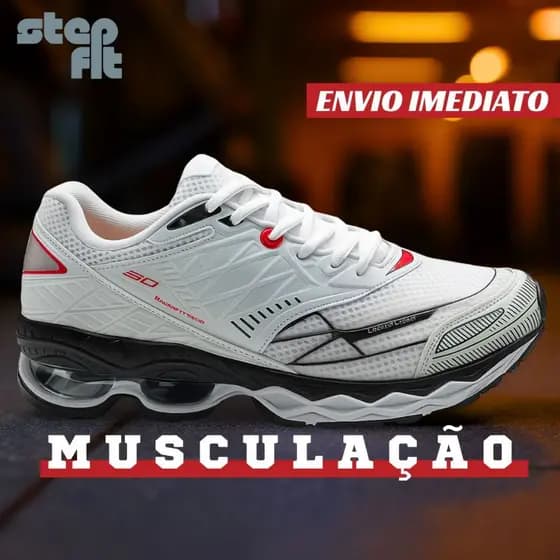 Tênis Masculino Esportivo com Amortecimento Avançado academia treino corrida trabalho do 33 ao 45