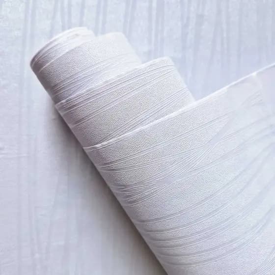 Papel de Parede 3D Linha Branco Dourado Auto Colante Impermeável Sala Quarto Cozinha