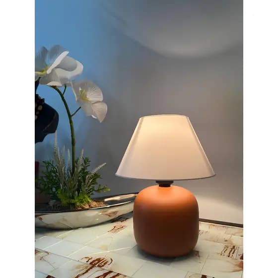 Abajur Luminaria de Cerâmica Decoração Quarto Escritório Moderno Sofisticado Elegante