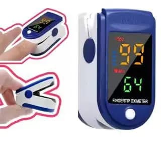 KIT1 Oxímetro de Dedo de Pulso Digital Batimento Cardíaco Monitor de Frequência