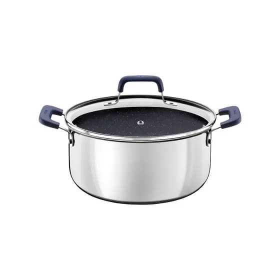 Cacarola Alum 20Cm Romagna Pre C/ Rev Cerâmico - C/ Fundo Externo Em Aço Inox