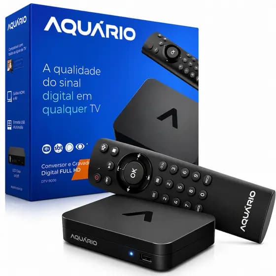 Conversor E Gravador Digital Full Hd Dtv-9000 Aquario