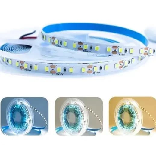 Fita De Led 3528 120 LEDs/m Branca Fria 6500k / Branca Quente 3000k / Branco Neutro 4000k 12v LED
