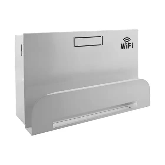 Suporte para Roteador Branco ou Preto Wifi e Modem Parede Organizador Universal afli