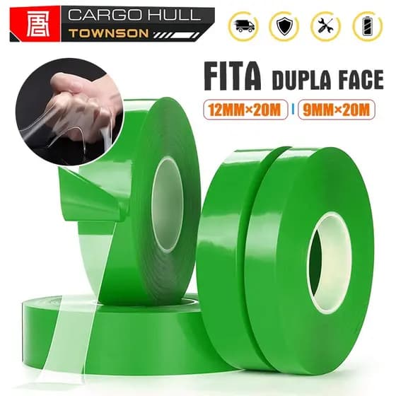 Fita Dupla Face Extra Forte Massa Acrilica Transparente 25mmx4m
