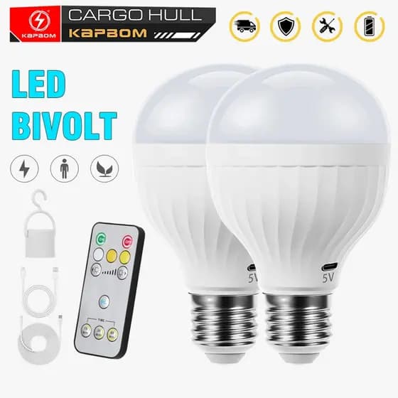 Lâmpada Bulbo De Emergência LED Bivolt Iluminação Inteligente luminária para Quarto