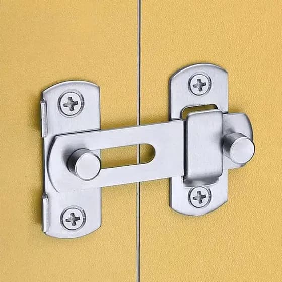 Conjunto de duas peças em aço inoxidável 180° Bloqueio angular, incluindo língua e alfinete