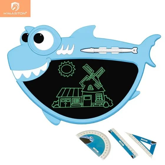 H'maston WT22 Lousa Mágica Lcd Digital Shark Infantil Tablet De Tubarão