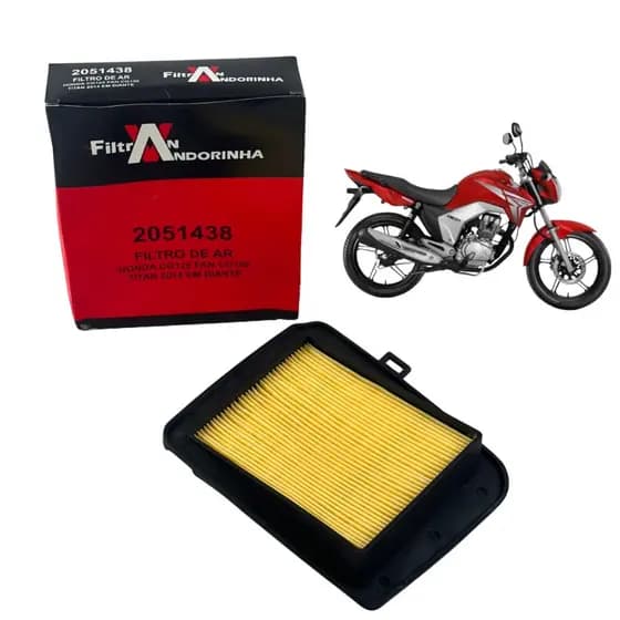 Filtro de Ar - FILTRAN Fan 125 / Titan 150 2014 em diante