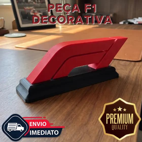 Logo Decorativo F1 Fórmula 1 Peça Mesa Impressão 3D Racing Automobilismo Decoração Premium Para Mesa