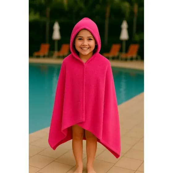 TOALHA BANHO INFANTIL COM CAPUZ GIGANTE 1,25CMX1,05 CM FELPUDA LANÇAMENTO LUXO