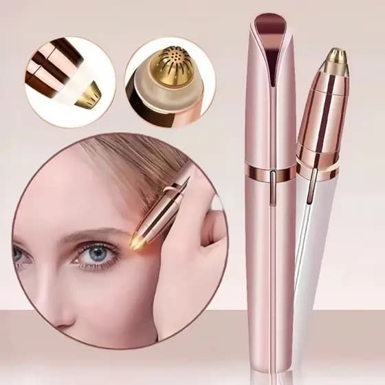 Caneta Depilador de Sobrancelha Rosto Facial Elétrico Recarregável USB Portátil Profissional