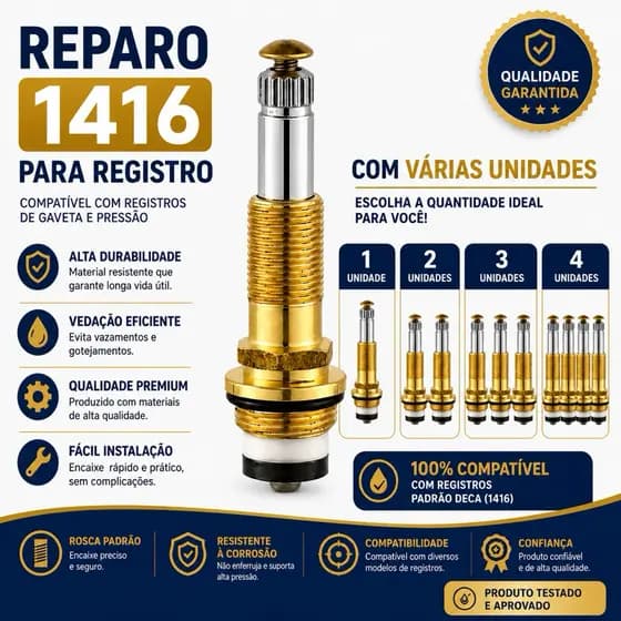 Reparo 1416 de Registro de Pressão 3/4