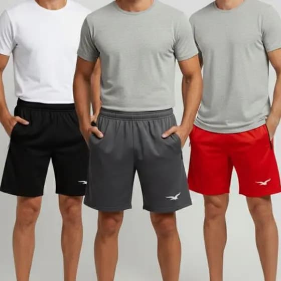 Kit 3 Bermudas De Homem Cores Neutras Pronta Entrega Resistentes