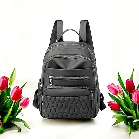 Bolsa de Nylon Impermeável Moda Feminina Bolsa de Ombro Simples Bolsa Casual Bolsa Com Pingente