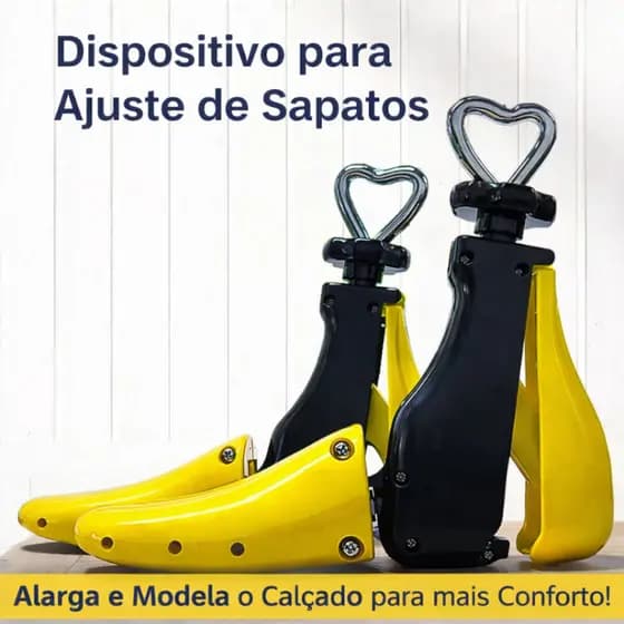 Alargador De Sapato Ajustável Anti Dor E Aperto Forma Profissional Para Calçados Numeração 33 Ao 41 Unissex