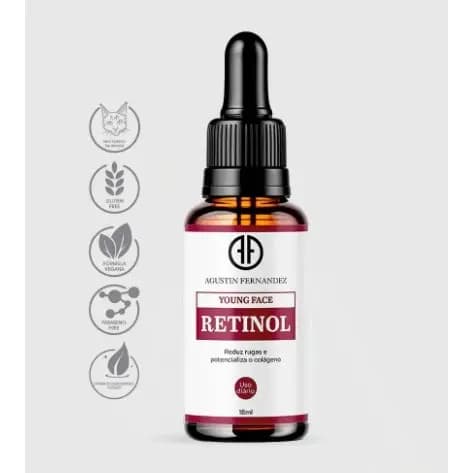 Agustin Fernandez Sérum Revitalizante Young Face Retinol Estimula a Pele saudável e Revitaliza 18ML