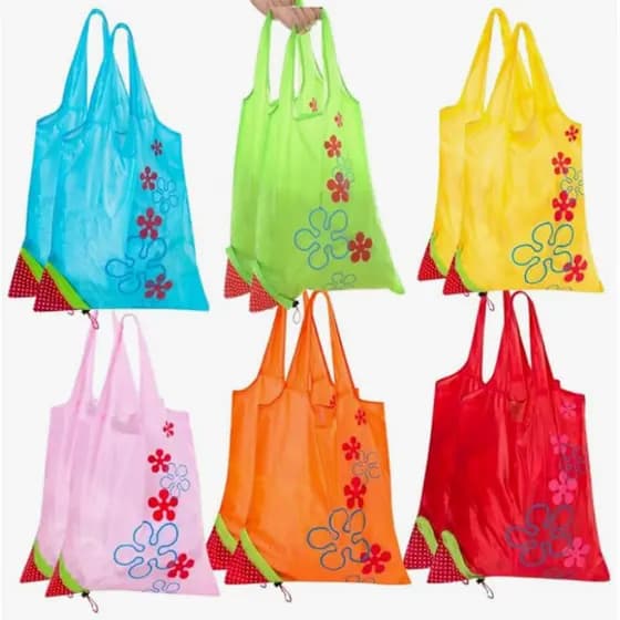 Ecobag saco dobravel impermeavel Cores reativos