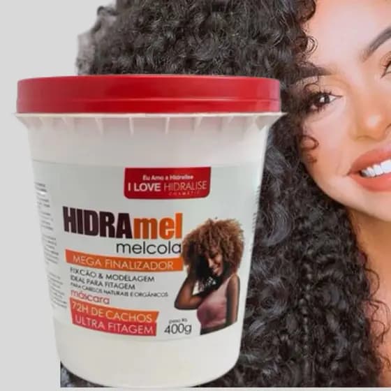 Mel Cola Finalizador de Cachos 400g Hidralise Orgânico e Natural 1un ou 2 un