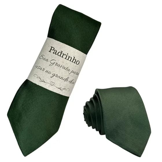 KIT 5 a 14 Gravatas Slim com Tag Ideal para Convite de Padrinhos de casamentos