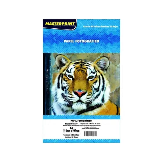 Papel Fotográfico A4 Glossy/Brilhante 230g Masterprint - Diversas Quantidades - MasterPrint