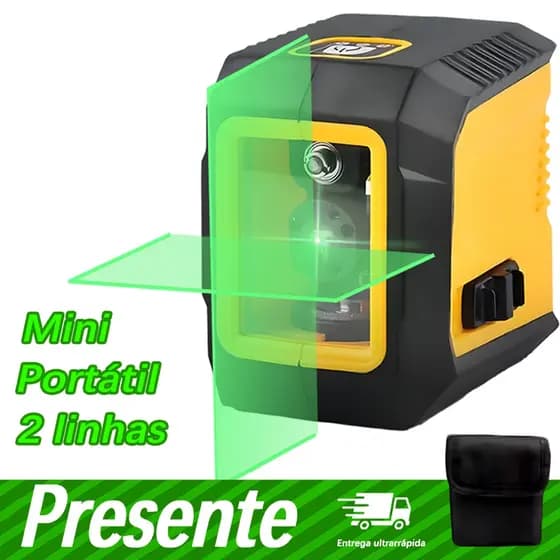 Nível A Laser 2 Linhas 20M Auto Nivelamento Portátil Profissional