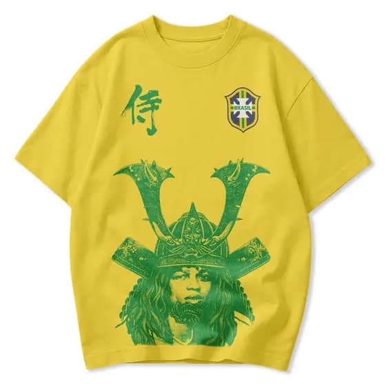 Camiseta Básica Brasil Djavan Samura Camisa 100% algodão