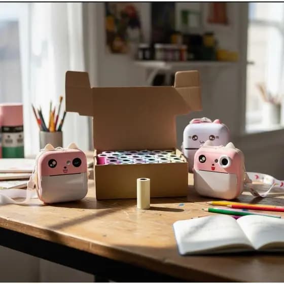 Papel fotográfico para mini camera que imprime e impressora mini 57mmX04m branca e colorida