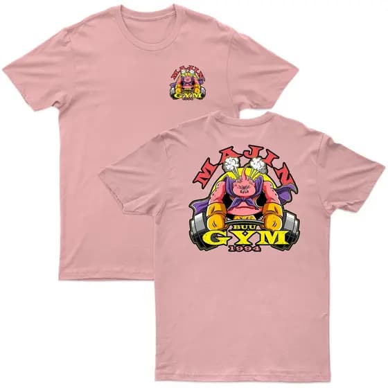 Camiseta Treino Anime Dragon Ball Academia Majin Buu GYM Camisa 30.1 Algodão Meme Humor Moda Treino