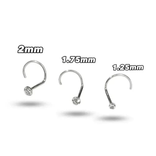 Piercing de Nariz Ponto de Luz Nostrio PRATA LEGITIMA 925