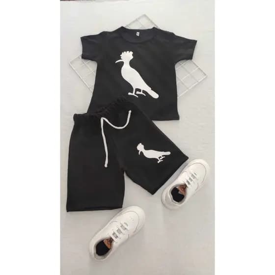 Conjunto Infantil 1 a 14 anos Roupa Bermuda Camisa Masculino Short Camiseta Estilo Infanto Juvenil Envio Imediato