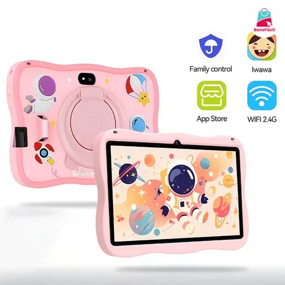 Tablet Infantil Kids 7 Polegada com wifi bluetooth Android Super Resistente Smart