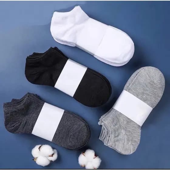 Kit Pares de Meias Soquete Cano Curto Masculina Feminina Unissex
