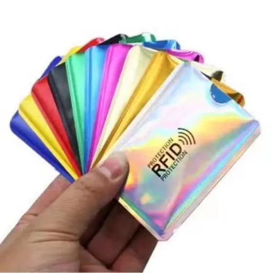KIT 10 x Porta Cartão Anti-furto Aproximação RFID NFC 6286