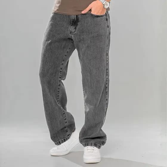Calça Balão Baggy Jeans Grafite Marmorizada Streetwear Larga Skatista 36 ao 48