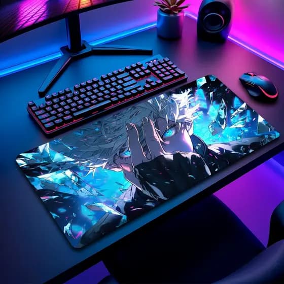 Mouse Pad Jujuts Kaise Gamer Antiderrapante Grande Diversas Estampas Personalizado 70x35 cm
